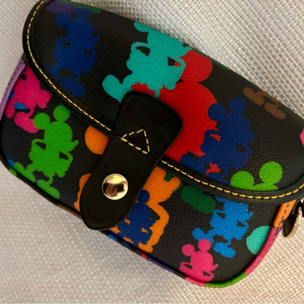 Dooney & Bourke Colorful Wristlet with Mickey Mouse Design